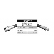 HBS5110 QUINTON HAZELL Тормозной шланг