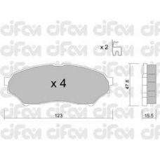 822-397-0 CIFAM Комплект тормозных колодок, дисковый тормоз