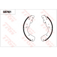 GS7821 TRW Комплект тормозных колодок