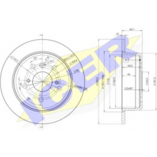 78BD2443-2 ICER Тормозной диск