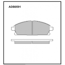 ADB0591 Allied Nippon Тормозные колодки