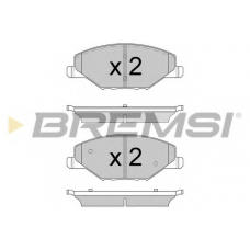 BP3591 BREMSI Комплект тормозных колодок, дисковый тормоз