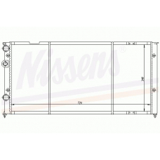 65249 NISSENS Радиатор, охлаждение двигателя