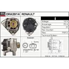 DRA3914 DELCO REMY Генератор