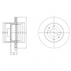 BG3946 DELPHI Тормозной диск