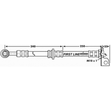 FBH7040 FIRST LINE Тормозной шланг