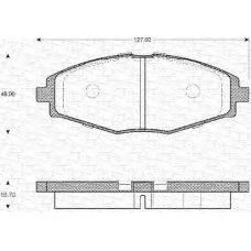 363702161051 MAGNETI MARELLI Комплект тормозных колодок, дисковый тормоз