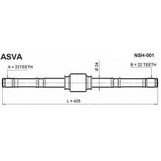 NSH-001 ASVA Приводной вал