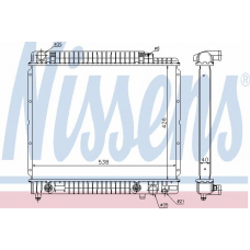 62724A NISSENS Радиатор, охлаждение двигателя