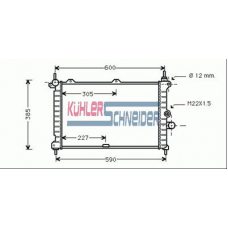 0600261 KUHLER SCHNEIDER Радиатор, охлаждение двигател