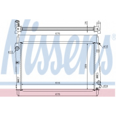 69250 NISSENS Радиатор, охлаждение двигателя