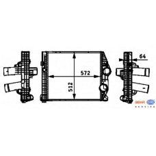 8ML 376 724-261 HELLA Интеркулер