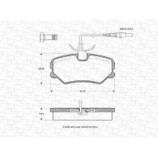 363702160532 MAGNETI MARELLI Комплект тормозных колодок, дисковый тормоз