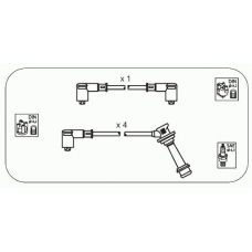 JP151 JANMOR Комплект проводов зажигания