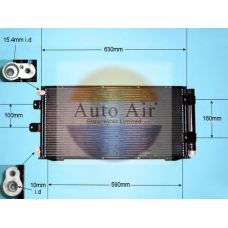 16-0006 AUTO AIR GLOUCESTER Конденсатор, кондиционер