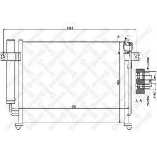 10-45358-SX STELLOX Конденсатор, кондиционер