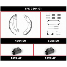 SPK 3304.01 ROADHOUSE Комплект тормозов, барабанный тормозной механизм