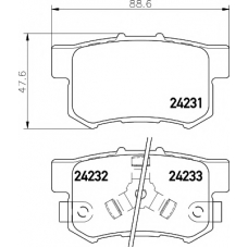 MDB82710 MINTEX Комплект тормозных колодок, дисковый тормоз