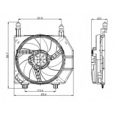 47077 NRF Вентилятор, охлаждение двигателя