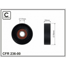 236-00 CAFFARO Натяжной ролик, поликлиновой  ремень