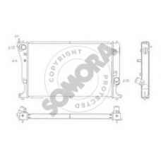 311840B SOMORA Радиатор, охлаждение двигателя