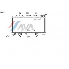 DN2120 AVA Радиатор, охлаждение двигателя