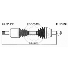 FD-8-01-163 InterParts Приводной вал