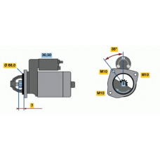 0 001 112 025 BOSCH Стартер