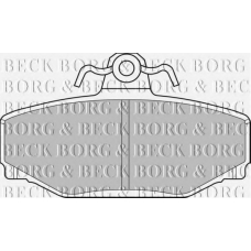 BBP1218 BORG & BECK Комплект тормозных колодок, дисковый тормоз