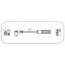 RB34 JANMOR Комплект проводов зажигания
