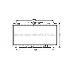TO2650 AVA Радиатор, охлаждение двигателя