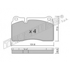675.0 TRUSTING Комплект тормозных колодок, дисковый тормоз