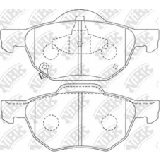 PN8125 NiBK Комплект тормозных колодок, дисковый тормоз