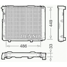 DRM17068 DENSO Радиатор, охлаждение двигателя