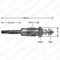 HDS366 DELPHI Свеча накаливания