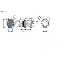 CNK207 AVA Компрессор, кондиционер