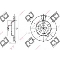 BD1134 DJ PARTS Тормозной диск