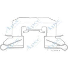 KIT1158 APEC Комплектующие, тормозные колодки