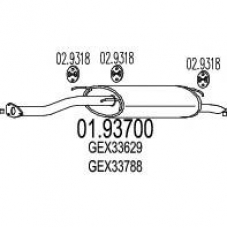 01.93700 MTS Глушитель выхлопных газов конечный