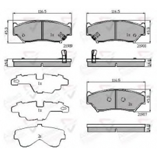 ADB31777 COMLINE Комплект тормозных колодок, дисковый тормоз