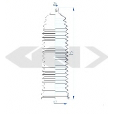 83970 SPIDAN Пыльник, рулевое управление
