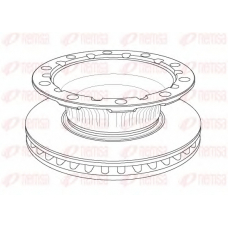 NCA1171.20 KAWE Тормозной диск