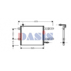 042170N AKS DASIS Конденсатор, кондиционер