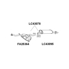 LC43095 VENEPORTE Глушитель выхлопных газов конечный