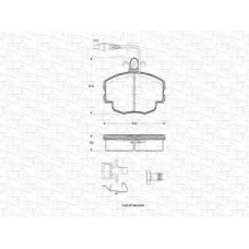 363702160294 MAGNETI MARELLI Комплект тормозных колодок, дисковый тормоз