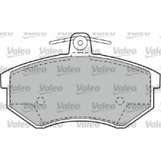 551658 VALEO Комплект тормозных колодок, дисковый тормоз