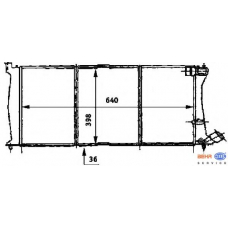 8MK 376 716-561 HELLA Радиатор, охлаждение двигателя