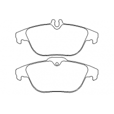 P 50 068 BREMBO Комплект тормозных колодок, дисковый тормоз