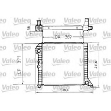 810956 VALEO Радиатор, охлаждение двигателя