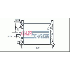 1702501 KUHLER SCHNEIDER Радиатор, охлаждение двигател